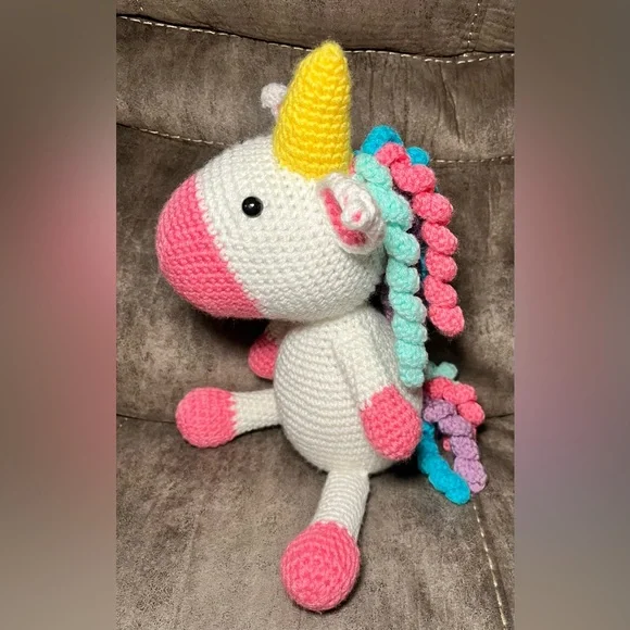 Crochet Unicorn Plush Toy “it’s so fluffy” unicorn lover - Picture 2 of 6